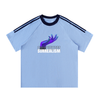 Contrast Tape Crewneck Cotton T-Shirt