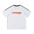 Contrast Tape Crewneck Cotton T-Shirt